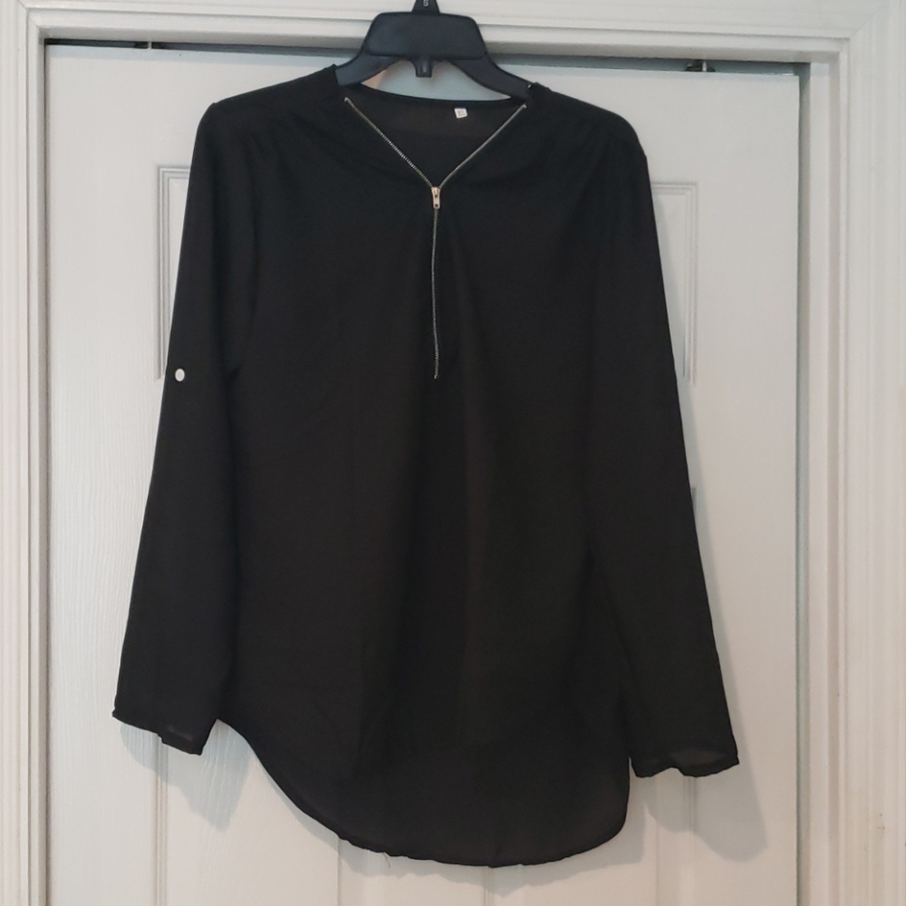 Long Sheer Blouse